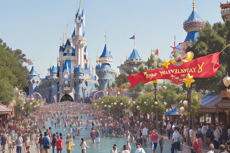 Family Walking Out Of Toy Story Land Swirling Saucers Ride At Walt Disney World ©Disney/Pixar